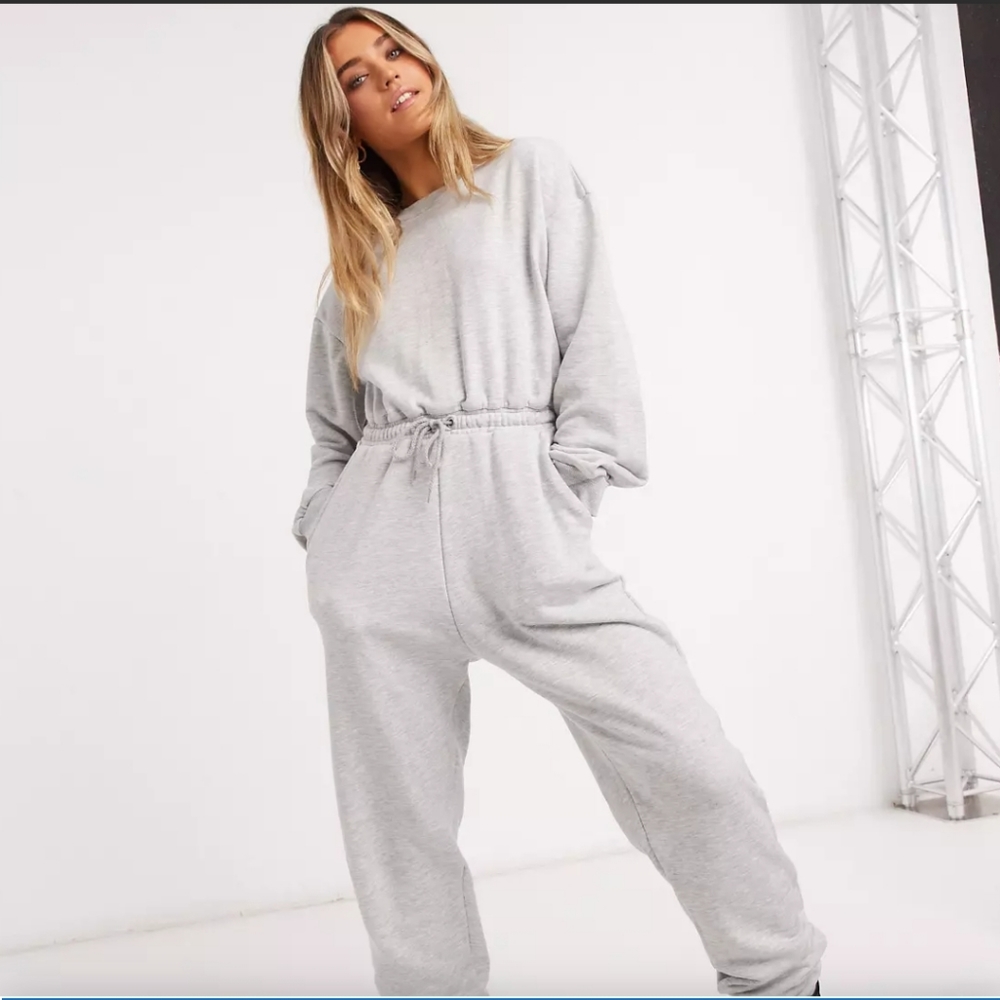 In the style Gray Jumpsuit